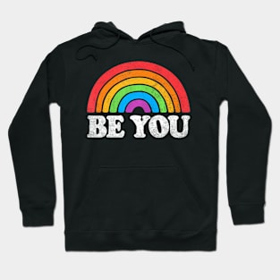 Lgbtq Be You Gay Pride Lgbt Ally Rainbow Flag Hoodie